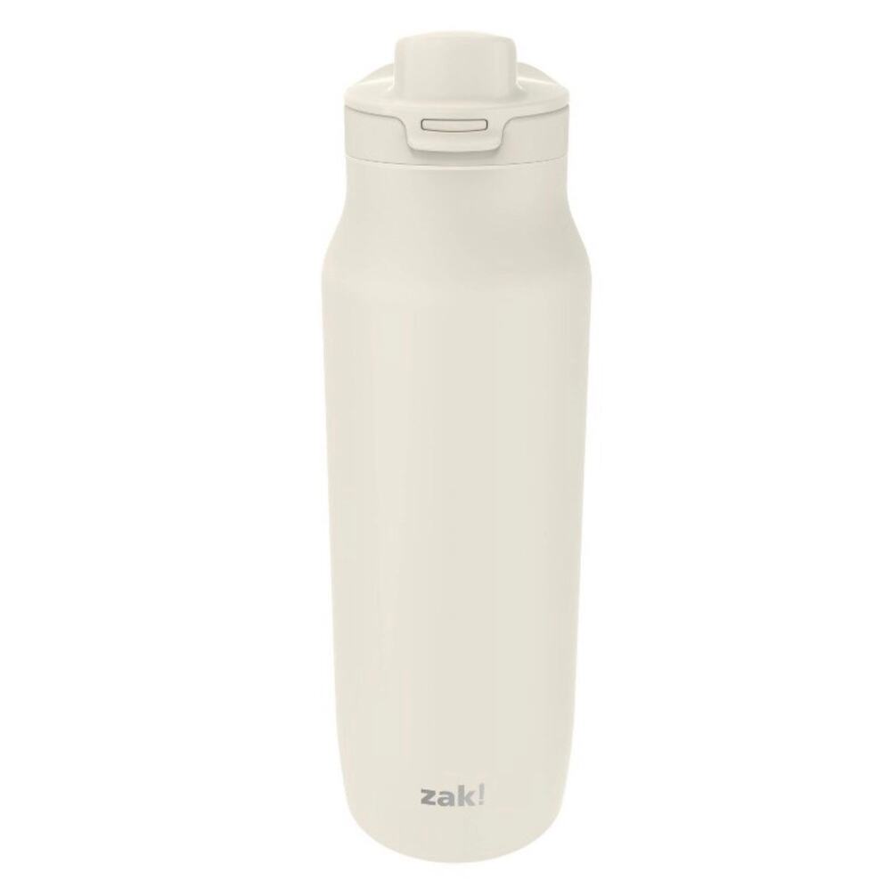 Zak‎ Designs 24oz Stainless Steel Chug Water Bottle Cream Insulated Tumbler